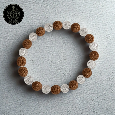 Rudraksha Crystal Bracelet - Enhancing Beauty & Awareness